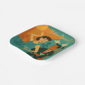 Mid Century Martini Dance Party Papieren Bordje (Gebogen)