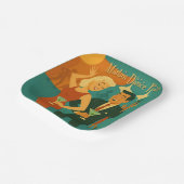 Mid Century Martini Dance Party Papieren Bordje (Gebogen)