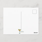 Mid Century Martini Dansfeest Briefkaart (Achterkant)