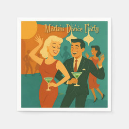 Mid Century Martini Dansfeest Servet