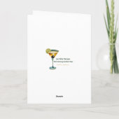 Mid Century Martini Feestje Kaart (Achterkant)