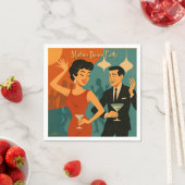 Mid Century Martini Feestje Servet (Insitu)