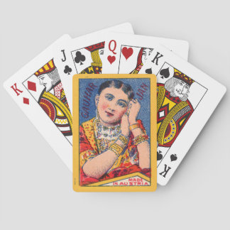 Mid Century Matchbox Adverteren kunst Pokerkaarten