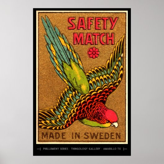 Mid Century Matchbox Art Poster (Voorkant)