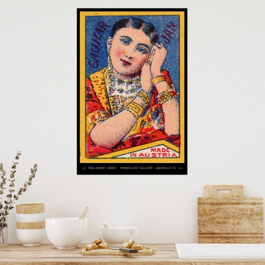 Mid Century Matchbox Art Poster (Keuken)