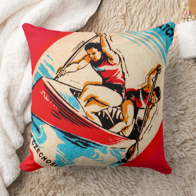 Mid Century Matchbox Hoesje Art Kussen (Deken)