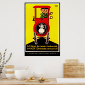 Mid Century Matchbox Hoesje Art Poster (Keuken)