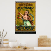 Mid Century Matchbox Hoesje Art Poster (Keuken)