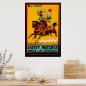 Mid Century Matchbox Hoesje Art Poster (Keuken)