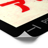 Mid Century Matchbox Hoesje Art Poster (Hoek)