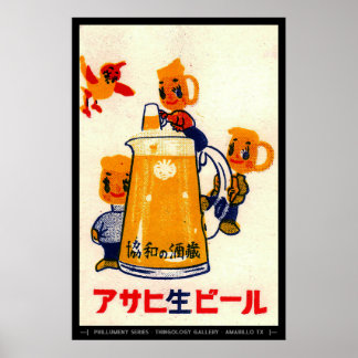 Mid Century Matchbox Hoesje Art Poster