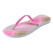 Mid-Century mega-gipsplaat - grijs / grijs, roze, Teenslippers (Schuin)