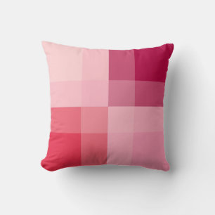 Mid-Century mega-gipsplaat - roze en wijn Kussen