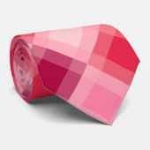 Mid-Century mega-gipsplaat - roze en wijn Stropdas (Opgerold)