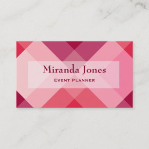 Mid-Century mega-gipsplaat - roze en wijn Visitekaartje