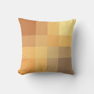 Mid-Century mega plaid - Aarde-neutralen Kussen