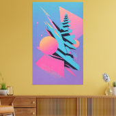 Mid-Century Memphis Design - Ken Gage Art Canvas Afdruk (Insitu (Woonkamer))