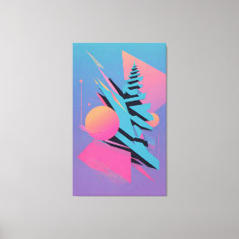 Mid-Century Memphis Design - Ken Gage Art Canvas Afdruk