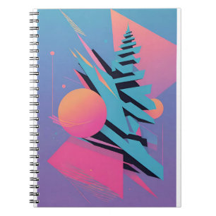 Mid-Century Memphis Design - Ken Gage Art Notitieboek