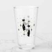 Mid Century Meow Retro Atomic Cats ©studioxine Glas (Voorkant)