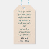 Mid-Century Merry Christmas – Retro Style Cadeaulabel (Achterkant)