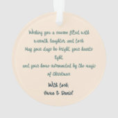 Mid-Century Merry Christmas – Retro Style Ornament (achterkant)