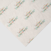 Mid-Century Merry Christmas – Retro Style Tissuepapier (Detail)