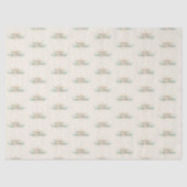 Mid-Century Merry Christmas – Retro Style Tissuepapier (Voorkant)