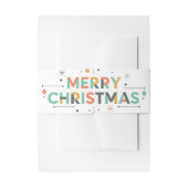 Mid-Century Merry Christmas – Retro Style Uitnodigingen Wikkel (Voorkant Voorbeeld)