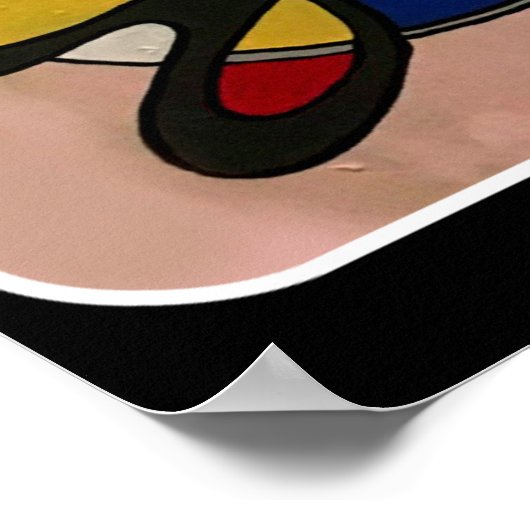 'Mid-Century Mod Abstract, Astro Picnic' schilderi Poster (Hoek)