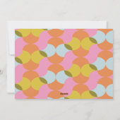 Mid Century Mod Abstracte geometrische kerstfoto Feestdagenkaart (Achterkant)