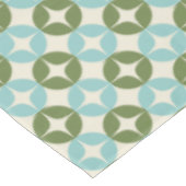 Mid Century Mod Blauw Sage Groen Feestelijk Geomet Tafelkleed (Gekanteld)