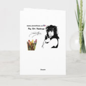 'Mid Century Mod Cocktails' schilderen op een Kaart (Achterkant)