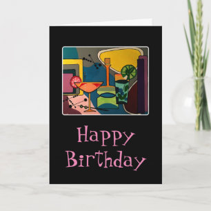 'Mid Century Mod Cocktails' schilderen op een Kaart