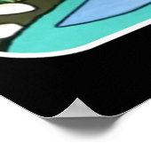 Mid Century Mod Fun in het zonneschilderij op een Poster (Hoek)