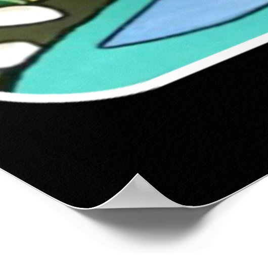 Mid Century Mod Fun in het zonneschilderij op een Poster (Hoek)