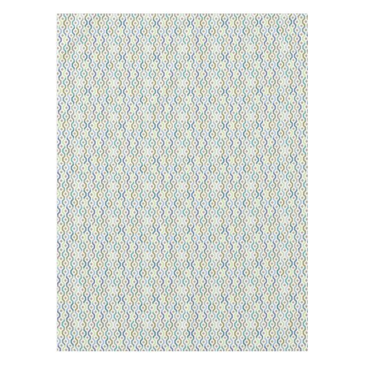 Mid Century Mod Geometric Link Pattern Small Tafelkleed (Voorkant)