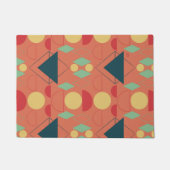 Mid Century Mod Geometric Oranje Deurmat (Voorkant)