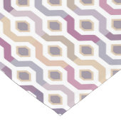 Mid Century Mod Geometric Pattern Paars Korte Tafelloper (Hoek)
