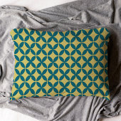 Mid-Century Mod Geometrische Retro Modern Blauw Gr Kussensloop