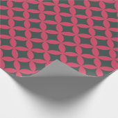 Mid-Century Mod Geometrische Retro Modern Helder R Cadeaupapier (Hoek)