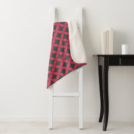 Mid-Century Mod Geometrische Retro Modern Helder R Sherpa Deken