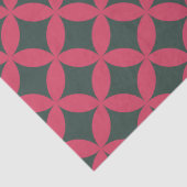 Mid-Century Mod Geometrische Retro Modern Helder R Tissuepapier (Detail)