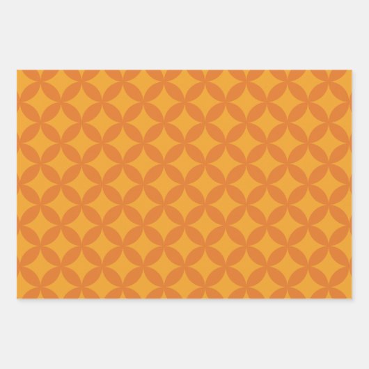 Mid-Century Mod Geometrische Retro Modern Kleurrij Inpakpapier Vel (Voorkant 2)