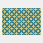 Mid-Century Mod Geometrische Retro Modern Kleurrij Inpakpapier Vel (Voorkant)