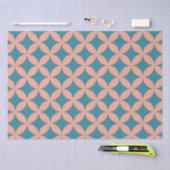 Mid-Century Mod geometrische retro moderne perzik Tissuepapier (Craft)