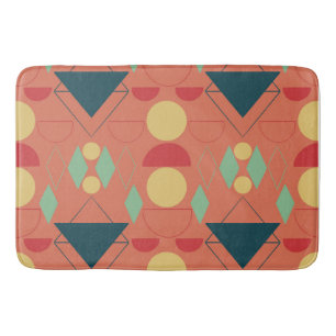 Mid Century Mod Oranje Geometric Badmat