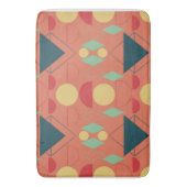 Mid Century Mod Oranje Geometric Badmat (Voorkant Verticaal)