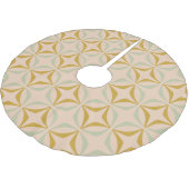 Mid Century Mod Pattern in Pastel Colors Kerstboom Rok (Gekanteld)