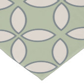 Mid Century Mod Retro Bruiloft Olijfgroen Korte Tafelloper (Hoek)